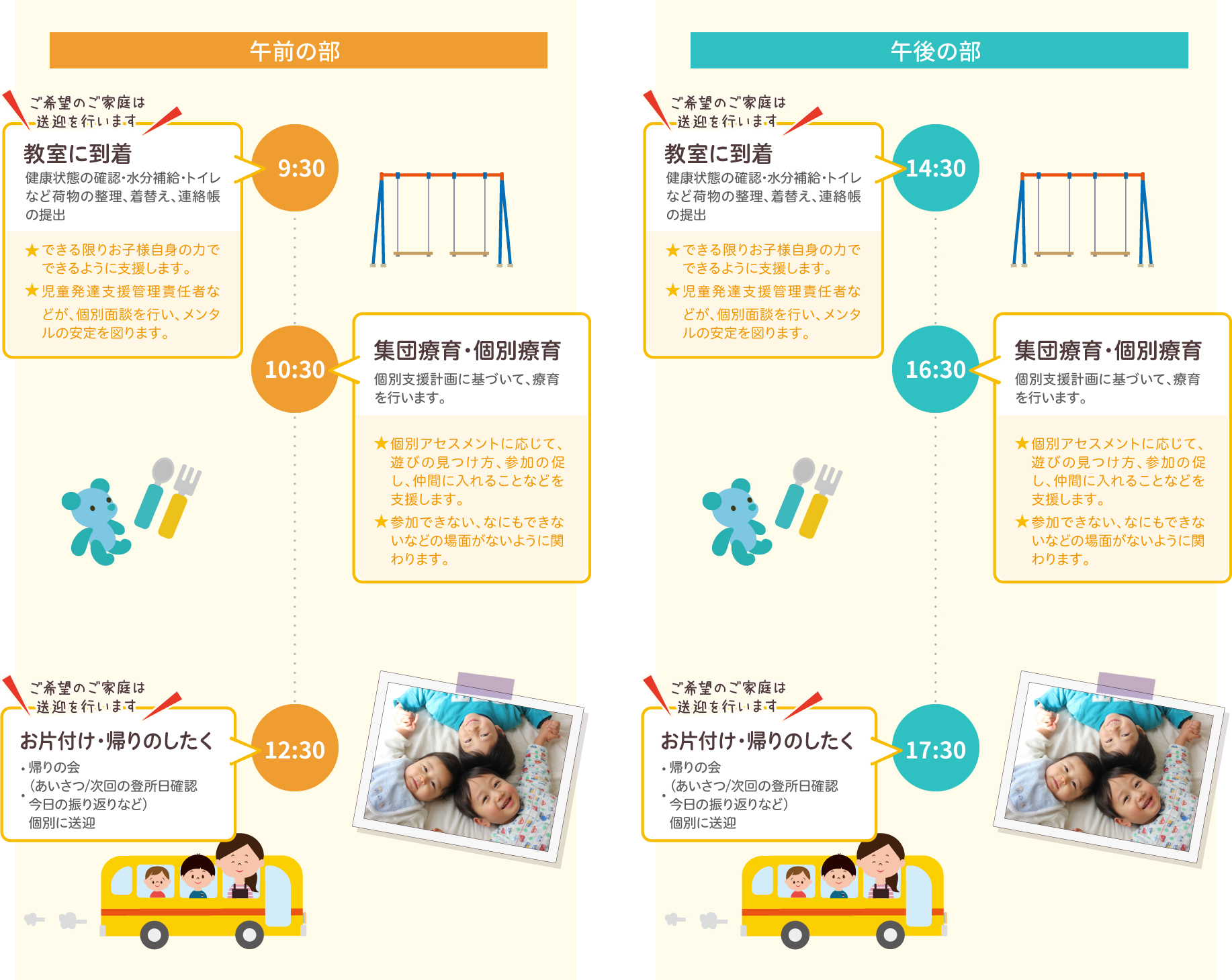 児童発達支援／1日の流れ